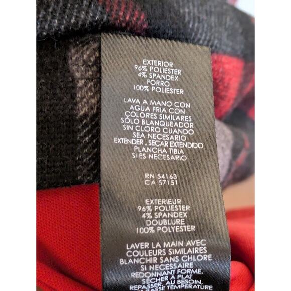 JH Jessica Howard Women's Size XL Short Sleeve Plaid Cowl Neck Pleated Dress Red - Picture 6 of 7